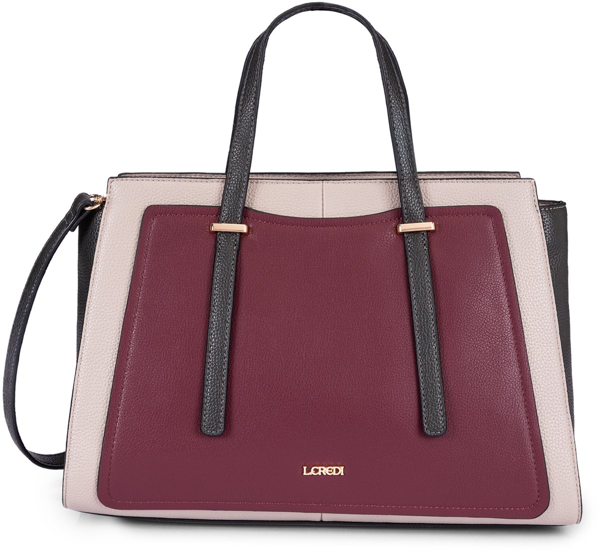 L.CREDI handtas schoudertas Saina Handbag Cherry Shade mix veelkleurig
