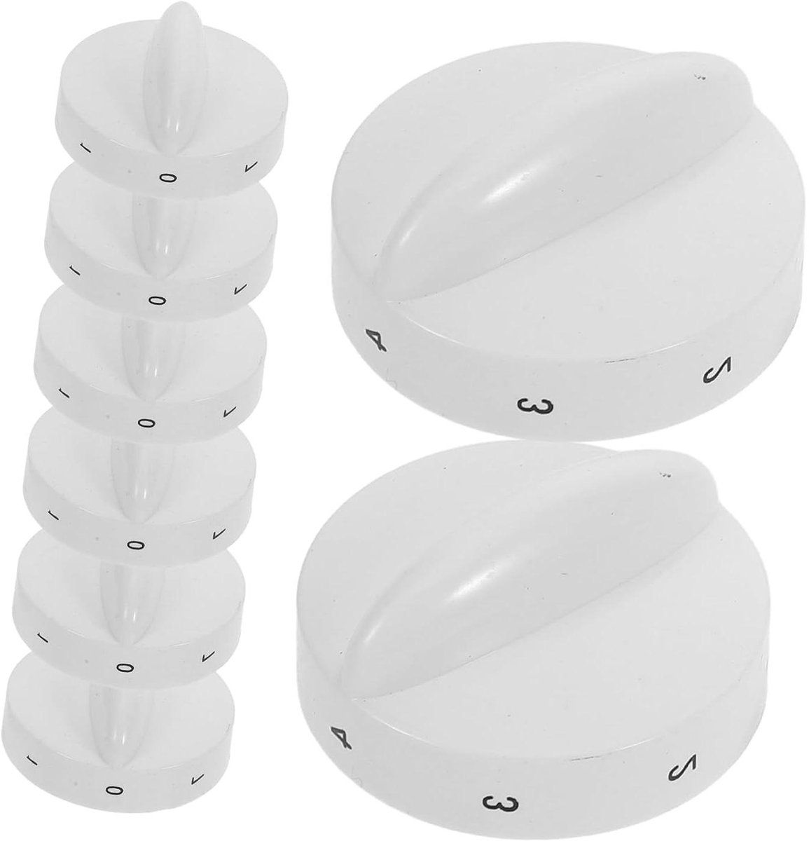Temperatuurregelaar Koelkast - Thermostaat Knoppen - Voedsel Vers Houden - Precieze Temperatuurregeling - 3.90 x 3.90 x 2.00 cm - Wit