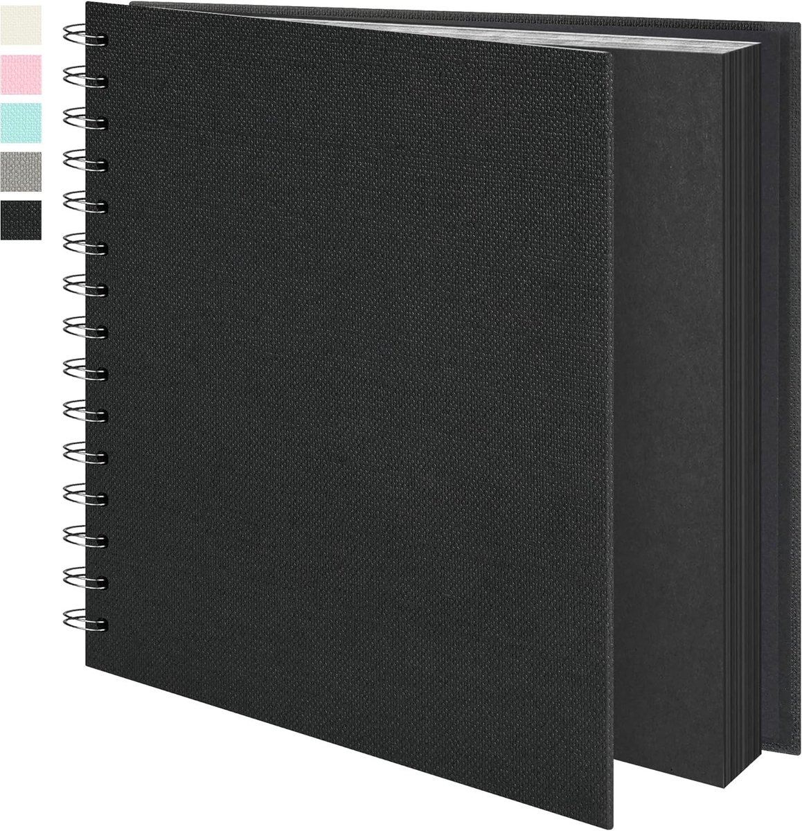 Scrapbooking Album 20.5 x 20.5 cm - Fotoalbum voor Reizen, Trouwen en Kinderen, met Textuurpapier en 40 Pagina's