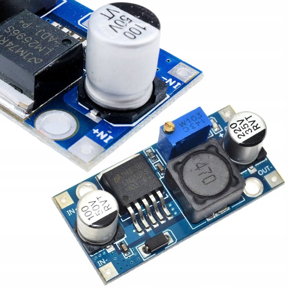 Image of Rosfix Step-Down DC-DC Module LM2596S - Schakelende Spanningsregelaar 1,5–35V 3A - 92% Efficiëntie