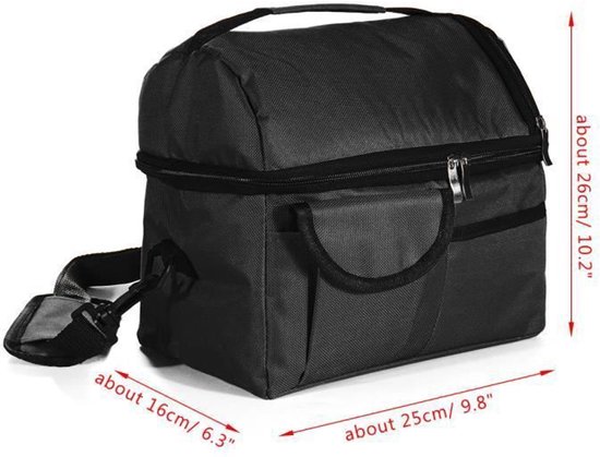 LISM-Geïsoleerde tas - 8 liter - Oxford-stof - Waterdichte aluminiumfolie - 10 cm dikke katoenen voering van Lism — afbeelding 2