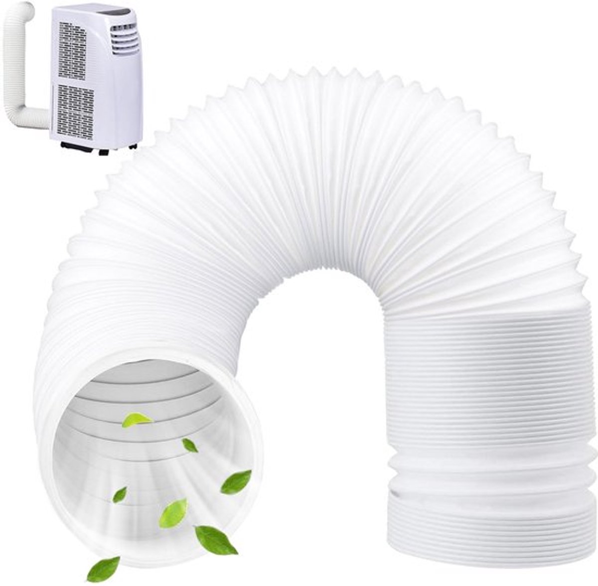 Afvoerslang Flexibel - Airco Slang - Droger Slang - Ventilatieslang - Ø130mm - 2 Meter - Duurzaam PVC