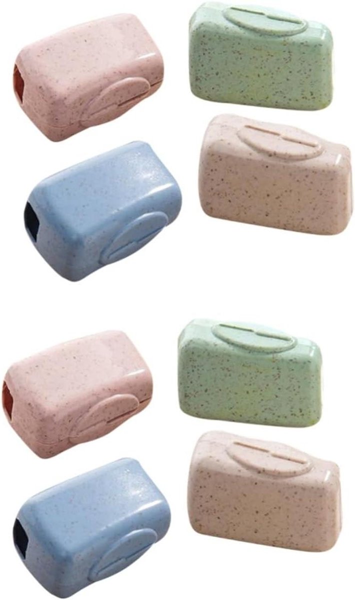Tandenborstel Beschermhoes - Reisdop Tandenborstel - Hygiënisch Reizen - Stofdicht Ontwerp - 3.3X2X1.8CM - Willekeurig