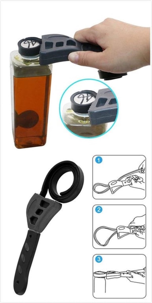Oliefiltersleutel - Verstelbaar - Antislip Handvat - Hoogwaardige Rubber - Universele Toepassing - Beschermt Oppervlakken - Sleutel