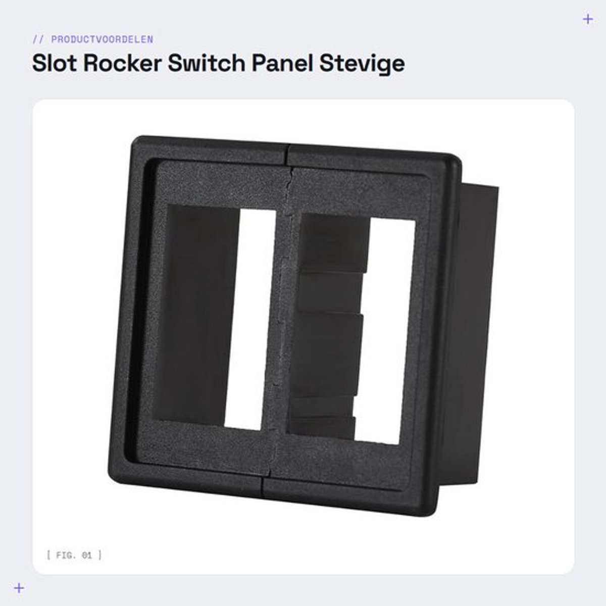 Slot Rocker Switch Panel - Stevige Switch Houder voor Auto's - Gebruiksvriendelijk en Betrouwbaar - Geschikt voor Boot - Perfect voor Aut...