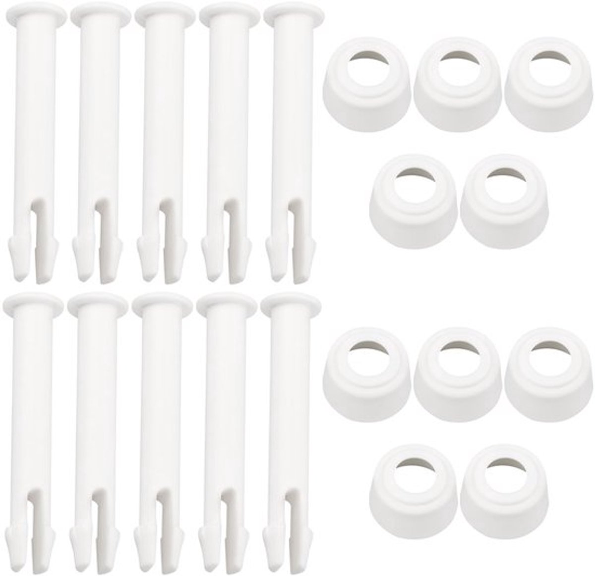 Zwembadframe Pinnen 10 Stuks - Afdichtingen - 60 mm - Kunststof - Geschikt voor Ronde/Rechthoekige Zwembaden - UV-bestendig - Zwembadaccessoires