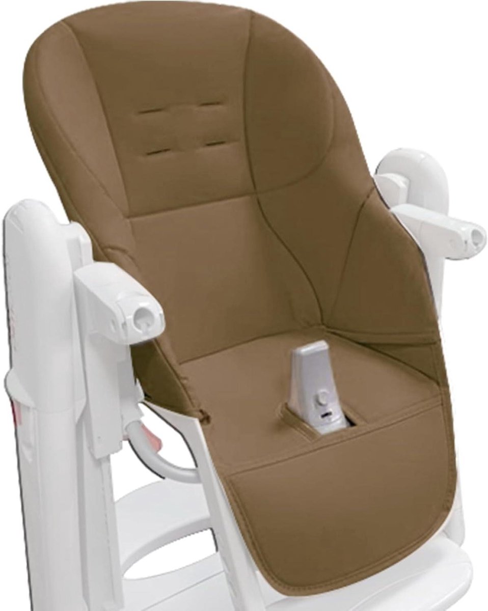 Kinderstoelkussen - Zitkussen Kinderen - Comfortabel Eten - Slijtvast PU-leer - 80x40x2cm - Kaki