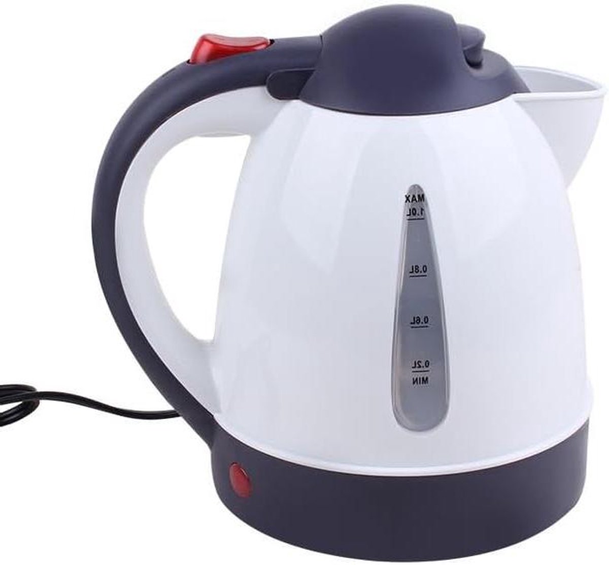 Elektrische Waterkoker Auto - Draagbare Waterkoker Reis - Warme Dranken Maken - Automatische Uitschakelfunctie - 1000 ml - Wit