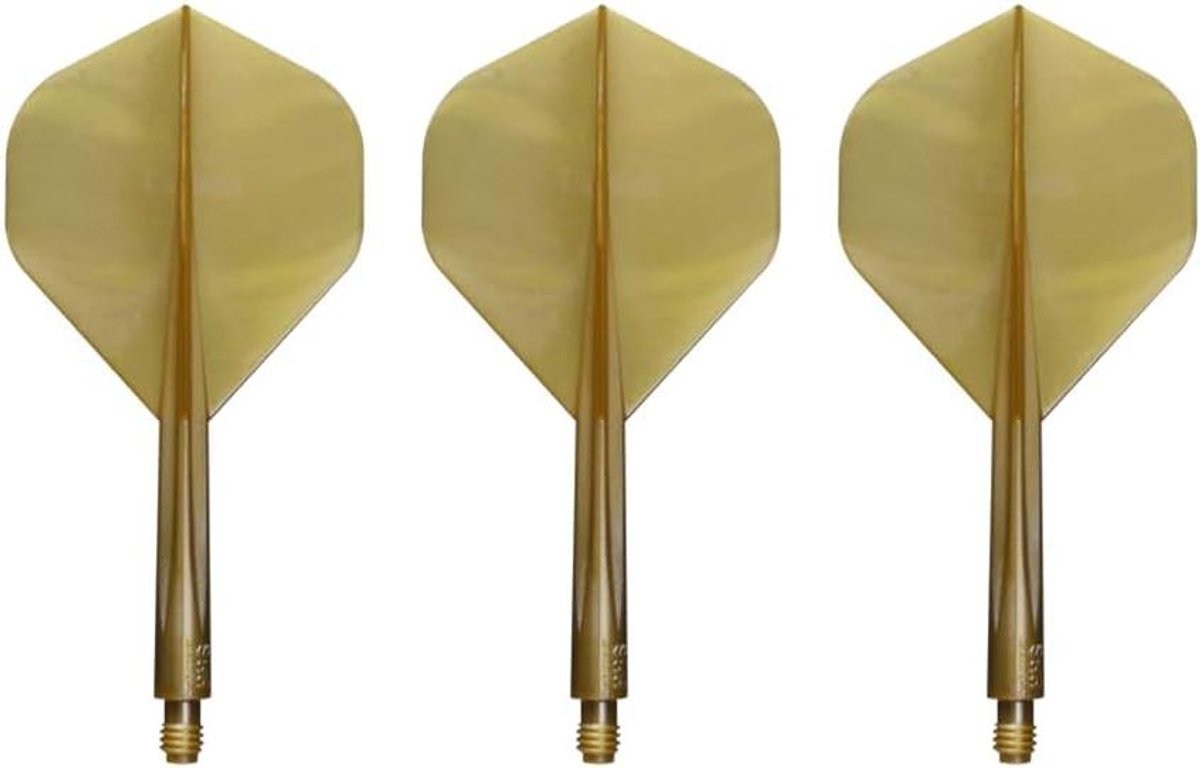Dart Flights - Vliegjes Pijltjes Accessoires - Darten Verbeteren - Metalen Schacht - Standaard - Goud