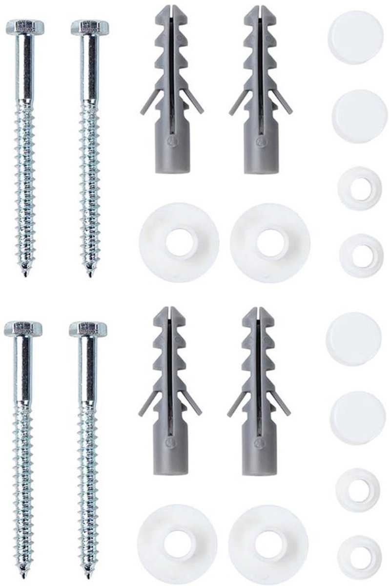 Toiletzitting Fittingen Set - Universele Toilet Bidet - Robuuste Bevestigingsset - 10 x 10 x 5 cm - Inclusief Ankerbouten en Schroeven -...