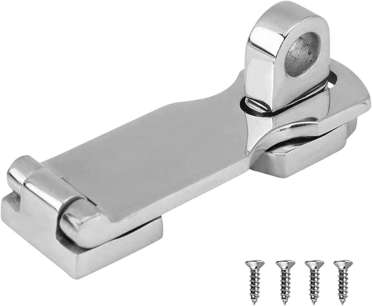 Bootluik Vergrendeling - Deur Grendel - Veilig Opbergen - Roestvrij Staal Marine Kwaliteit - 10 x 3 x 4 cm