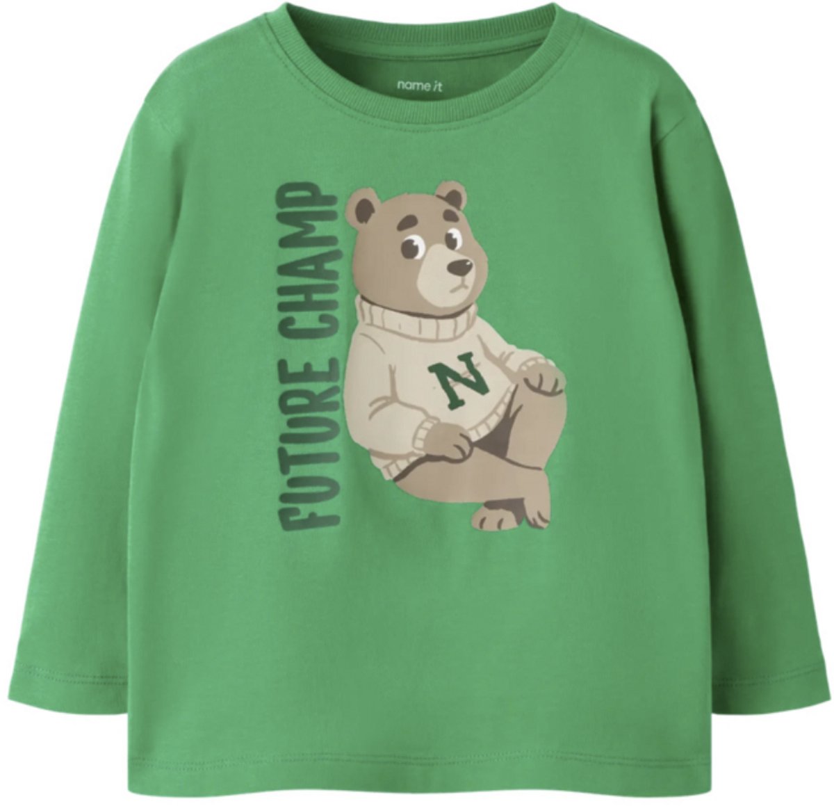 Name It - T-shirt - NMMNIKOLAI - Beren - Green Bee - Maat 86