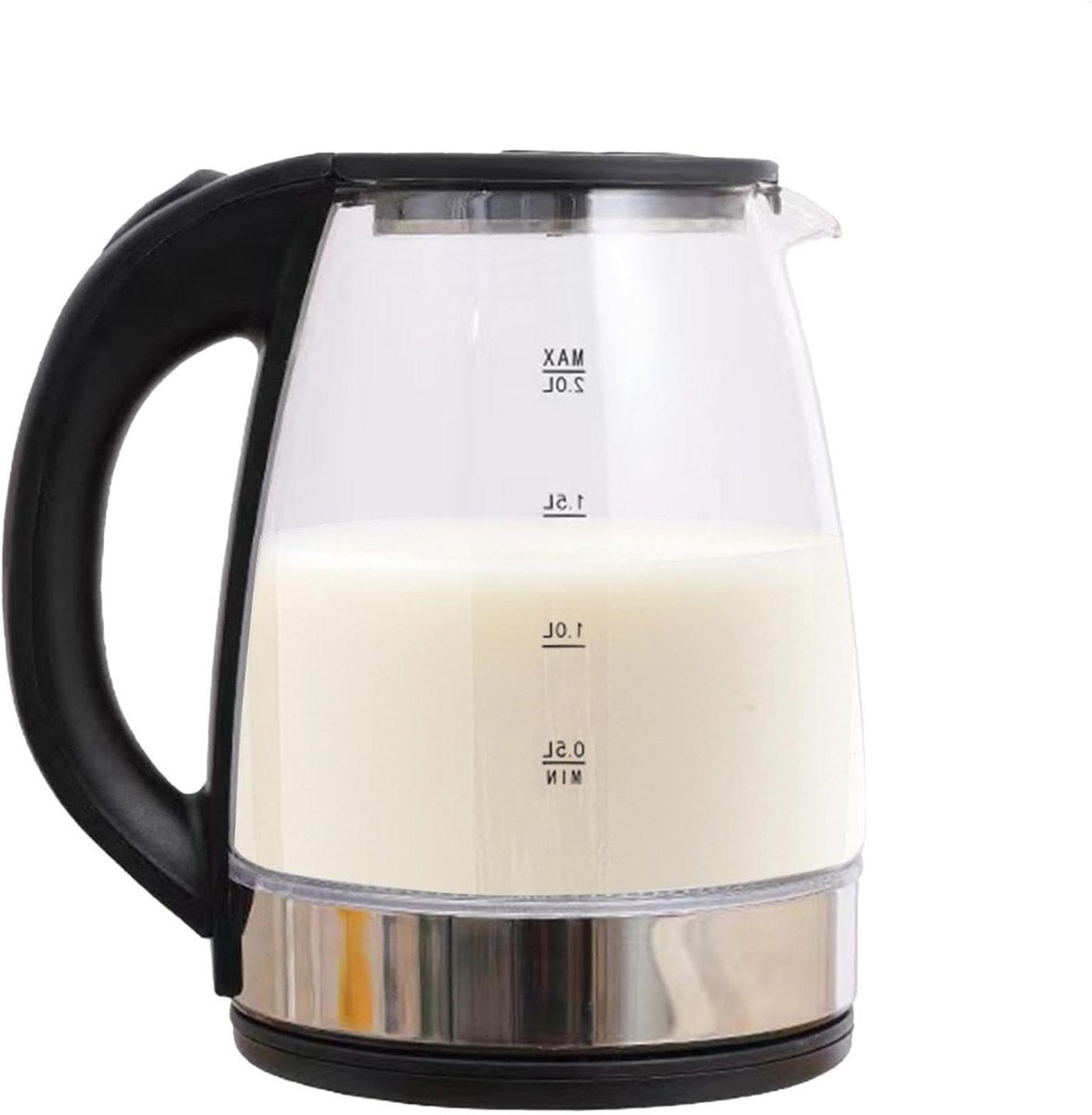 Glazen Waterkoker - Elektrische Ketel - Thee en Koffie Zetten - Automatische Uitschakeling - 2 Liter - Transparant