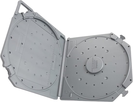 Scratchvrije 10 Inch Lege Tape Reel Opbergdoos voor Geluidsbanden, Plastic, Draagbare Handgreep, Geschikt voor Universele 10 Inch Open Reel Geluidsbanden, Compact en Praktisch — afbeelding 3