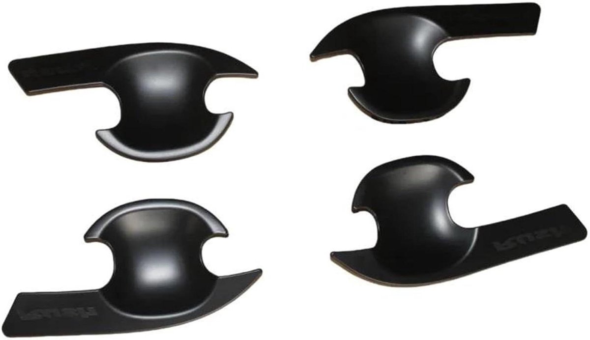 Deur Kom Covers - Deurgreep Beschermers - Auto Beschermen - Zonder Boren - 10x10 mm - Zwart