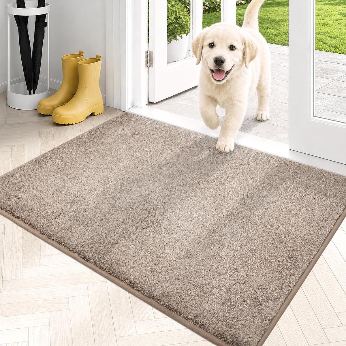Deurmat - Droogloopmat - Dirt Trapping Mat voor Binnen en Buiten - Wasbare Deurmat - Schoonloopmat - Absorberende entreemat - Geschikt voor honden deuropeningen en gangen – 60 x 90 cm