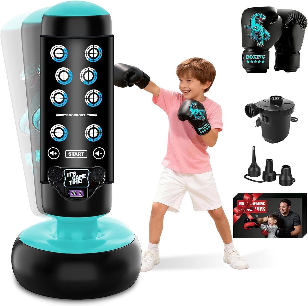 Punching Bag met Muziekmat voor Kinderen - Ideaal voor Training, Sport en Spelletjes