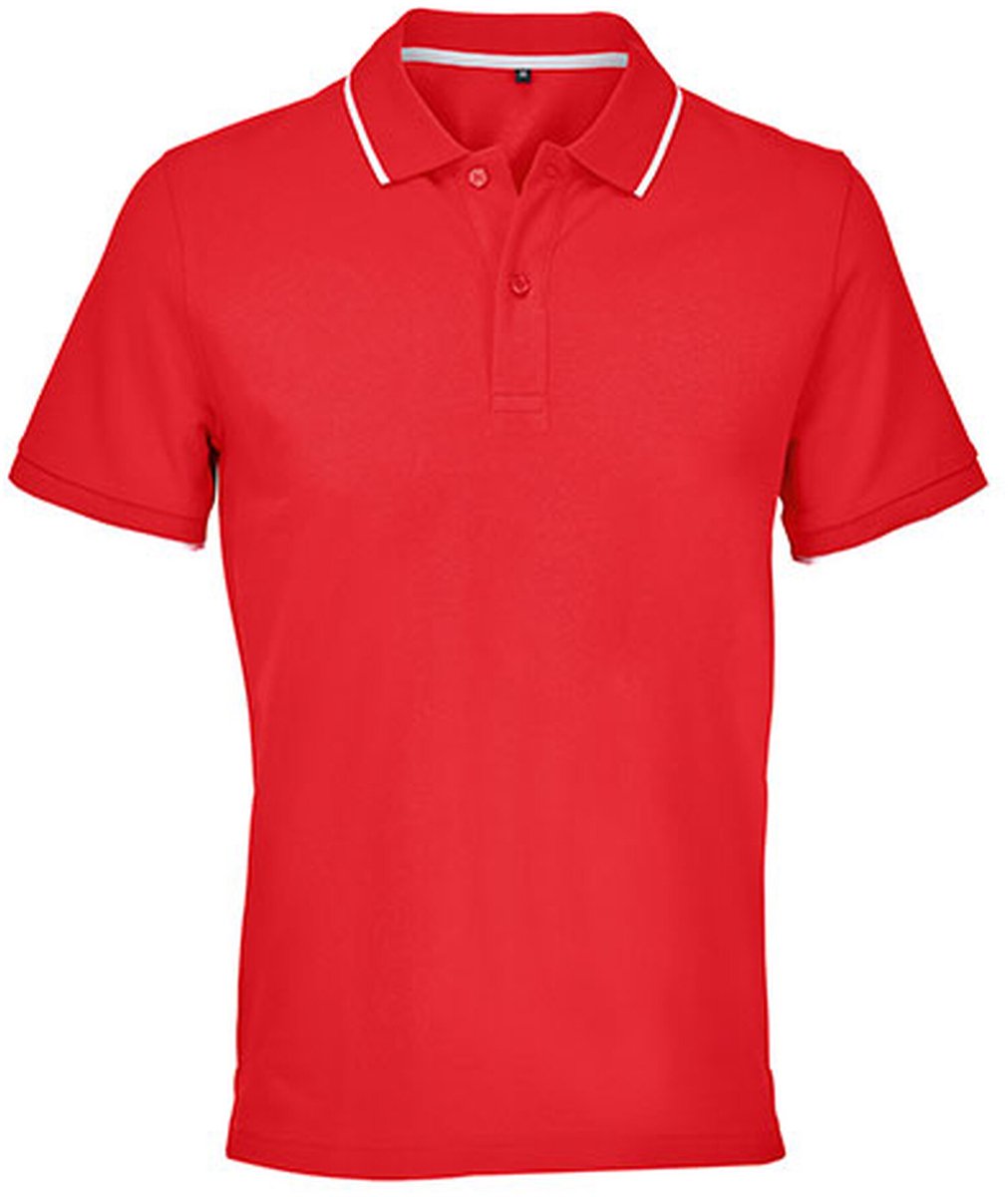 SOL'S Unisex Polo Shirt Palermo L04769 - Bright Red/White - XS