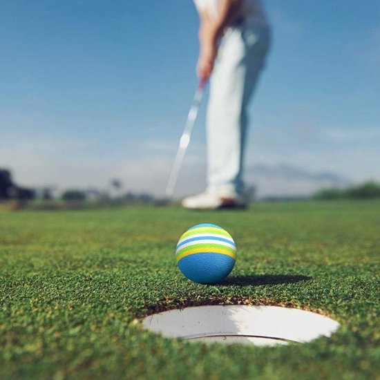 Oefen Golfballen - Spons Ballen Foam - Golf Training - Zacht EVA Materiaal - 4.2cm Diameter - Blauw Rood — afbeelding 4