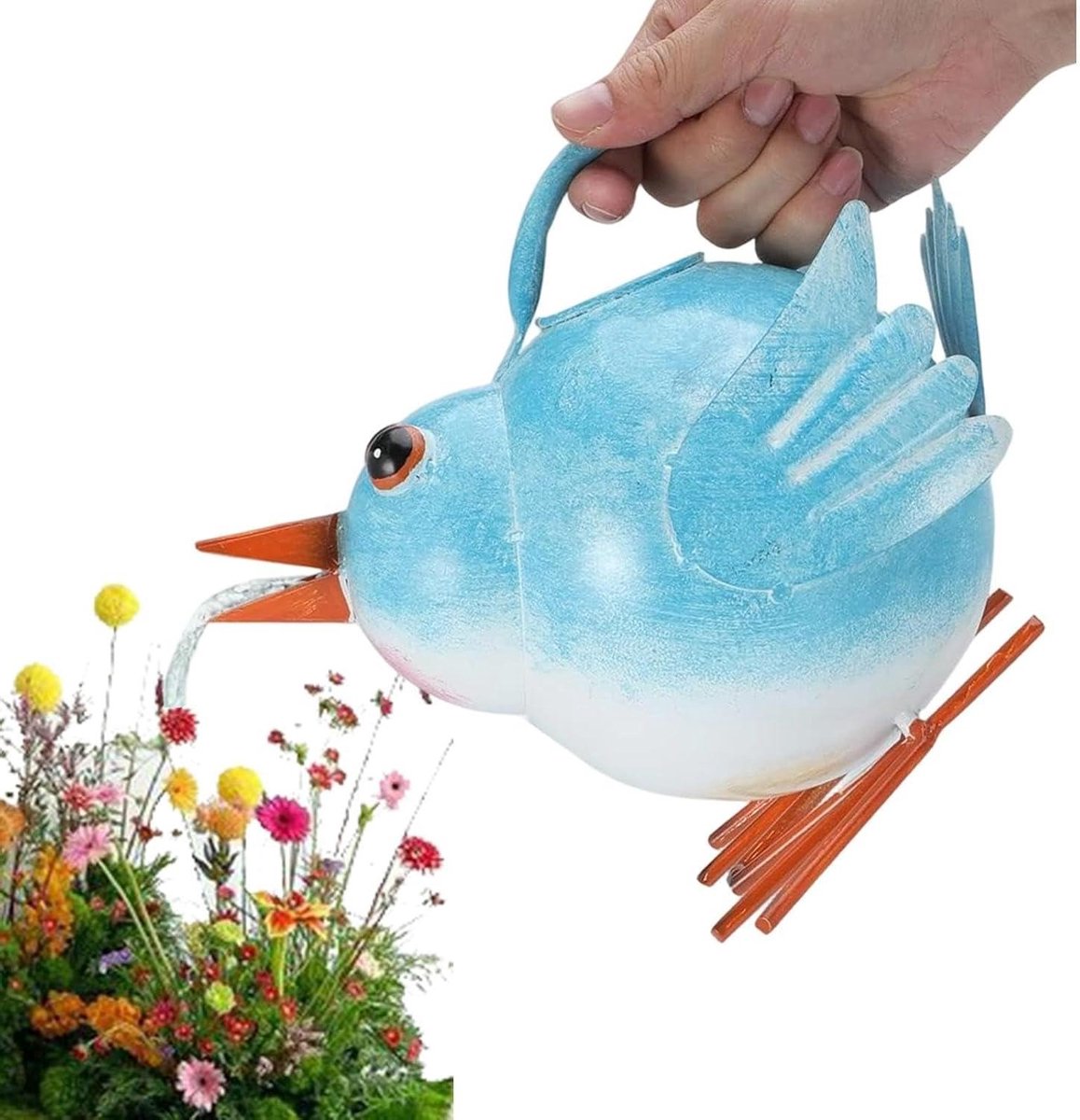 Vogel Gieter - Plantenbewateraar Irrigatie - Planten Verzorgen - Opvallend Vogelontwerp - 28 x 17 x 28 cm - Blauw
