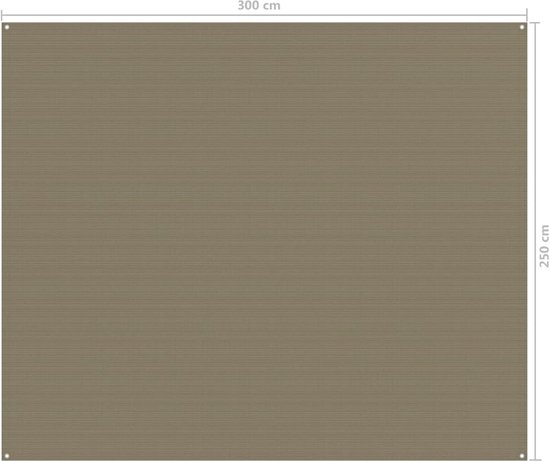 Tent Vloer - Kampeertapijt - Comfortabel Kamperen - Ademend Materiaal - 250 x 300 cm - Taupe — afbeelding 4