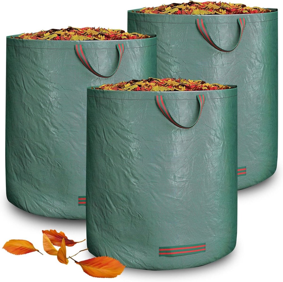 Tuinzakken - Afvalzakken Tuin - Tuinafval Opruimen - Waterdicht Scheurvast - 400L 80cmx80cm - Groen