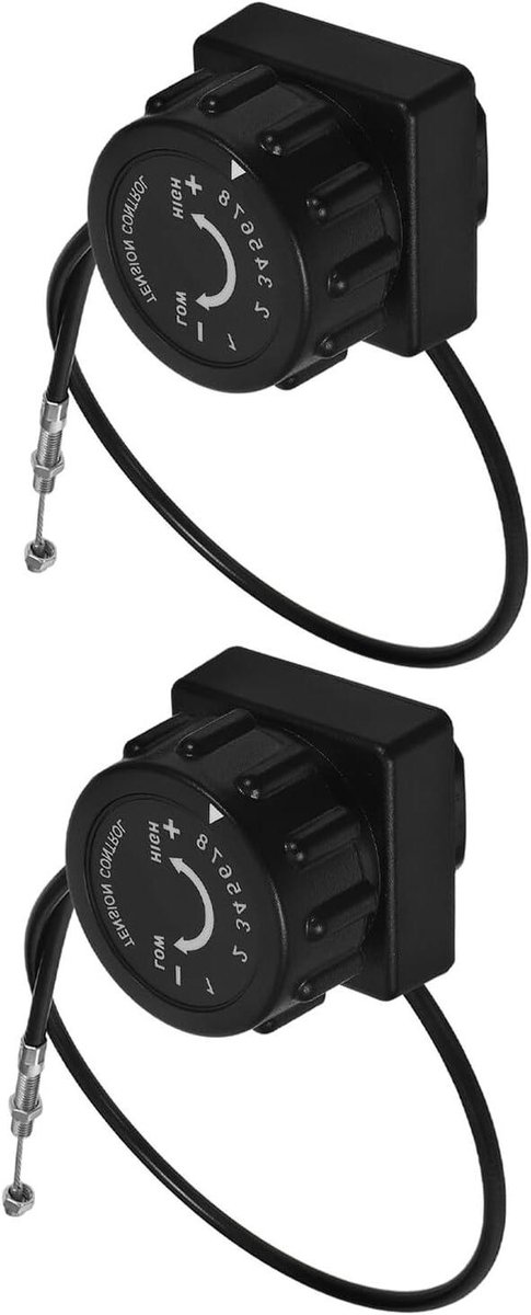 Weerstandsknop Fiets - Trainer Accessoire - Binnen Fietsen - Eenvoudige Installatie - 7 x 5.5 x 5.5 cm - Zwart