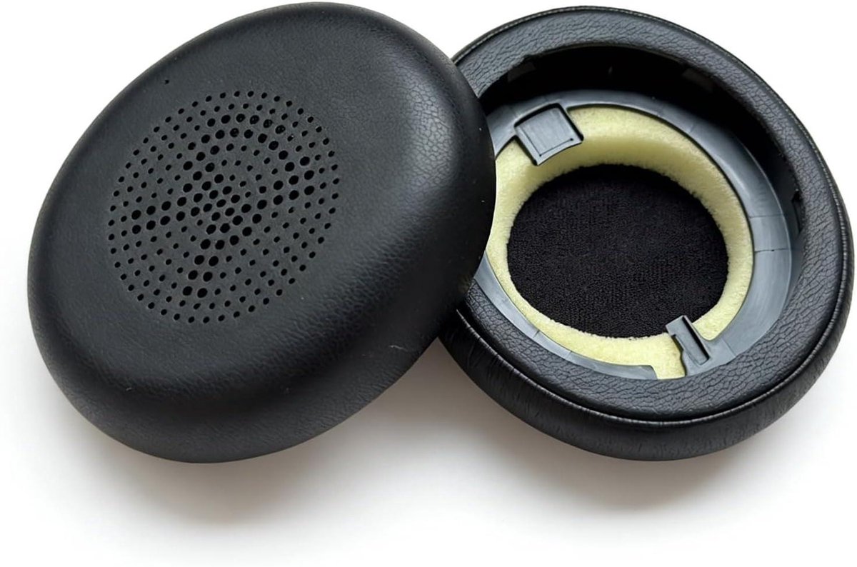Vervangende Hoofdtelefoon Kussens - Oorkussens Earpads - Comfortabel Luisteren - Geluidsisolerend Traagschuim - 74 x 6 x 15 cm - Zwart