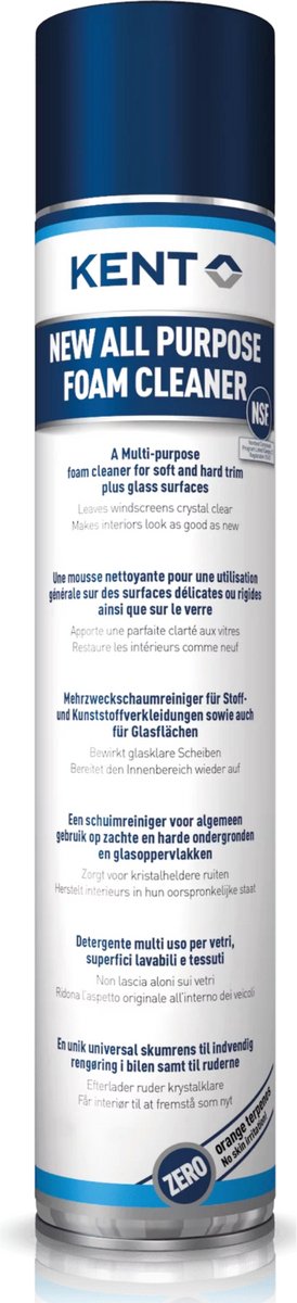 Kent All Purpose Foam Cleaner - Universele allesreiniger - Actieve schuimreiniger - Spuitbus 750ml
