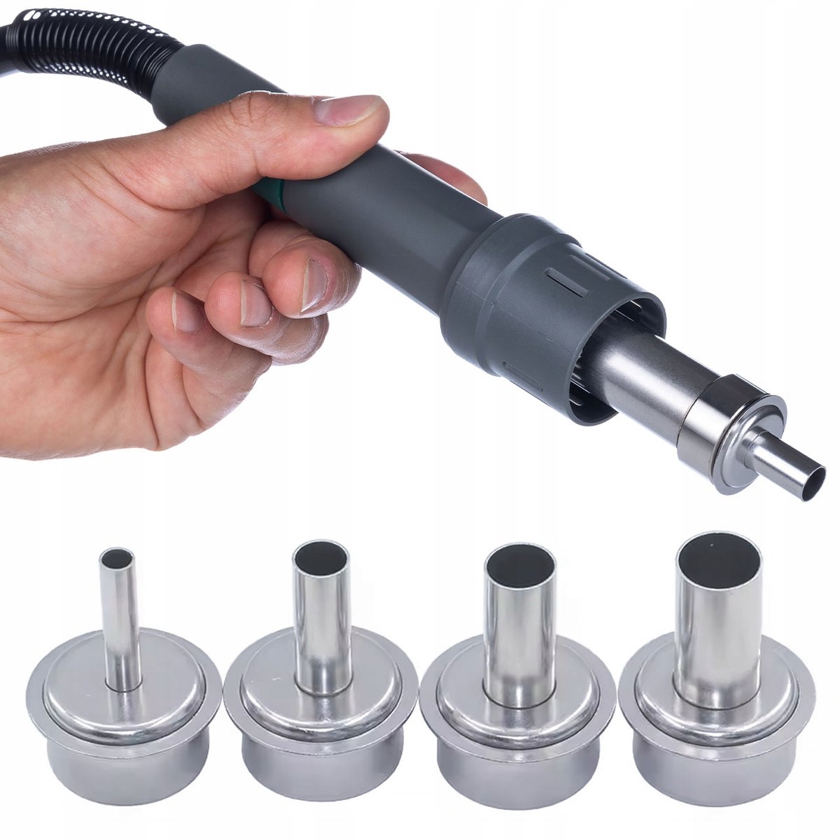 Rosfix Spuitmond Vervanging Set - Rechte Spuitmonden Staal - 5, 8, 10, 12 mm - Geschikt voor Quick