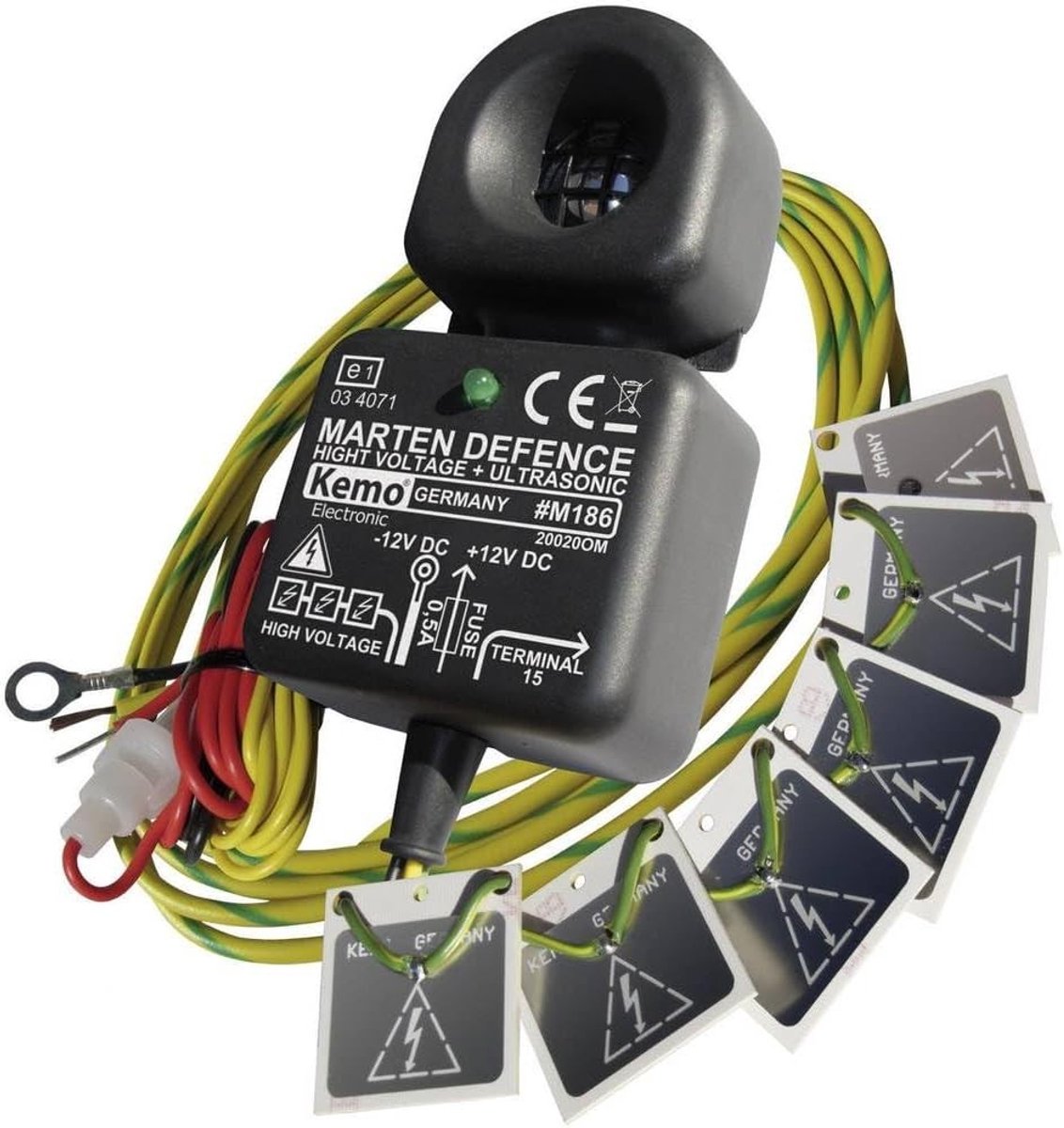 Marterverjager - Zwart - 12 V/DC - Elektronische Marterafweer voor Motorvoertuigen