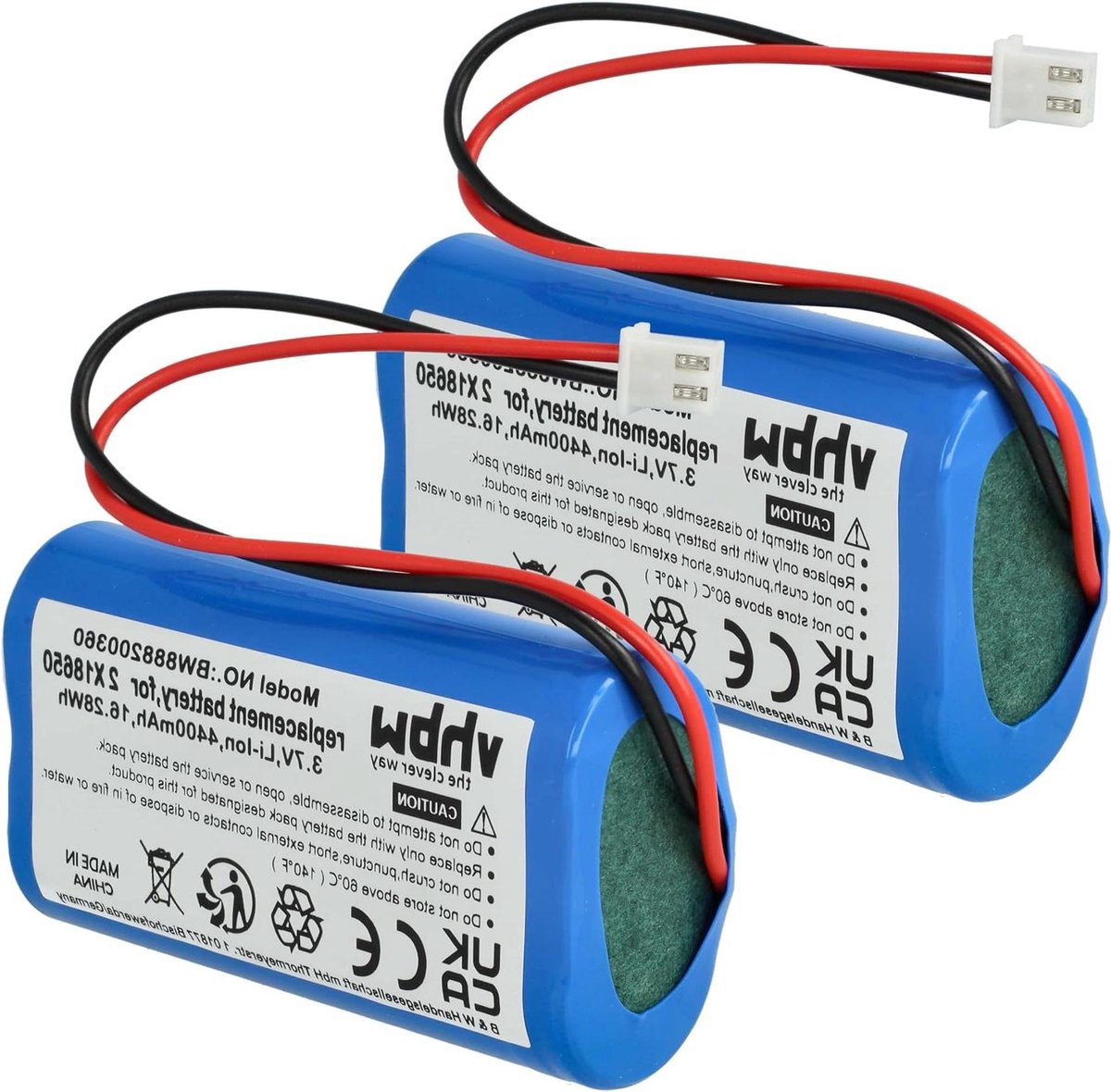 Reserve Batterijen - Accu Set - Tafellamp Verlichting - Hoge Capaciteit - 4400 mAh - Niet gespecificeerd