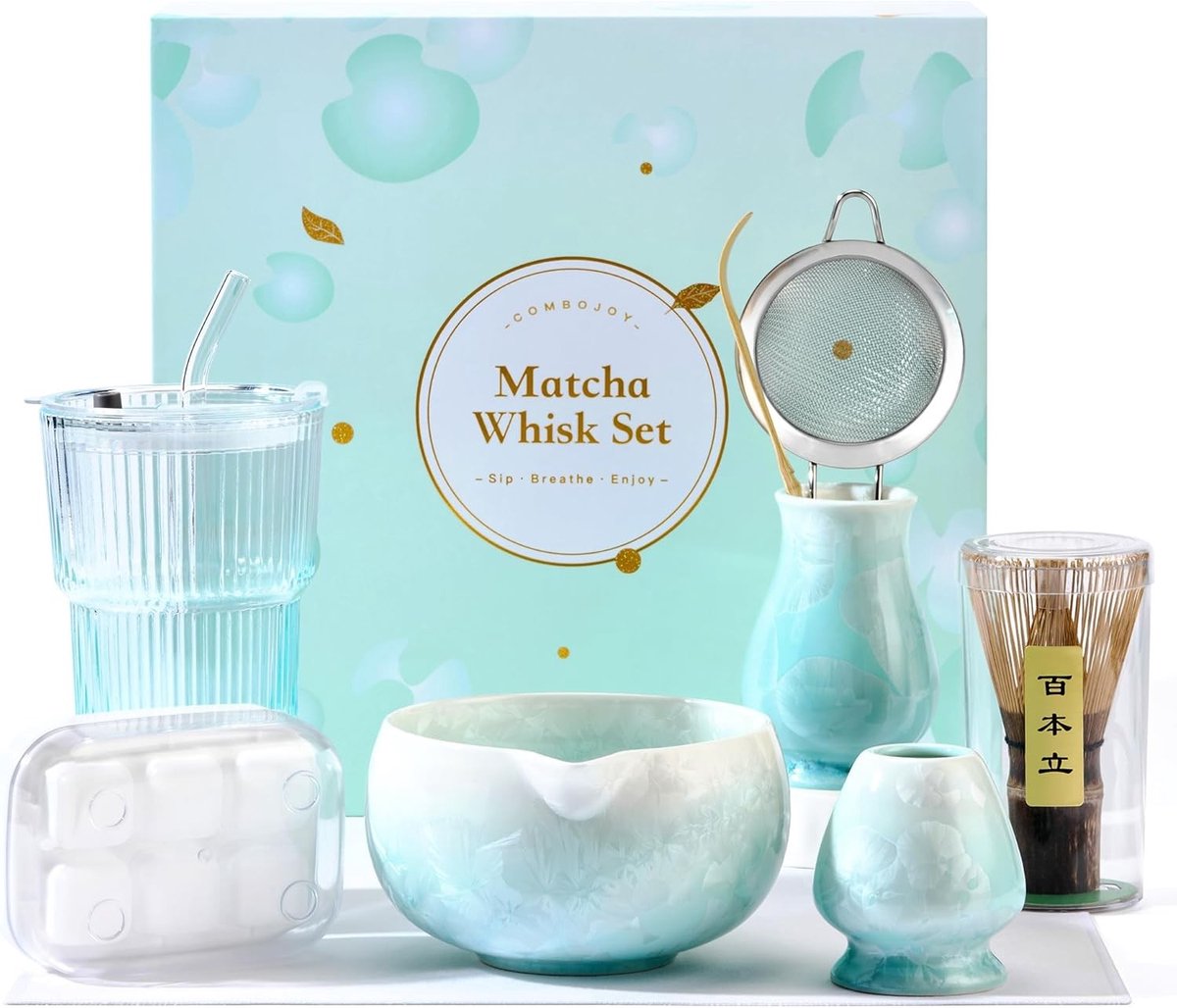 Matcha set - Blauw - 9-delig - Compleet Accessoirespakket voor Authentieke Theeceremonies - Voor Vrouwen