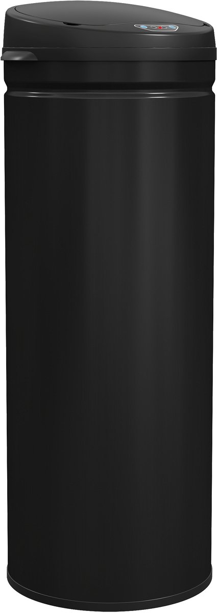 Sensorgestuurde afvalbak van 50 liter met soft - close functie - contactloze roestvrijstalen afvalbak voor hygiënische keukens.