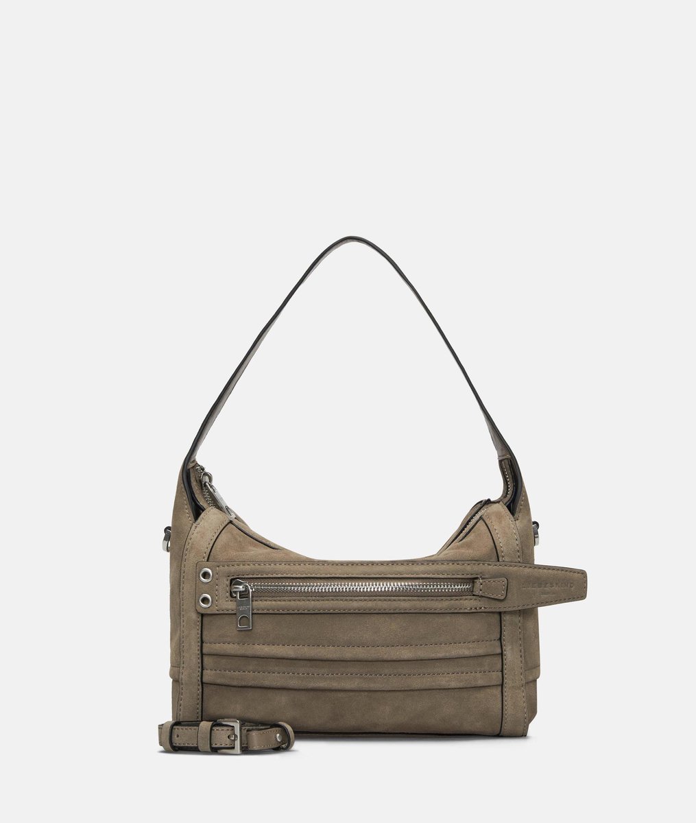 Liebeskind Berlin - female - Handige schoudertas in suède-look