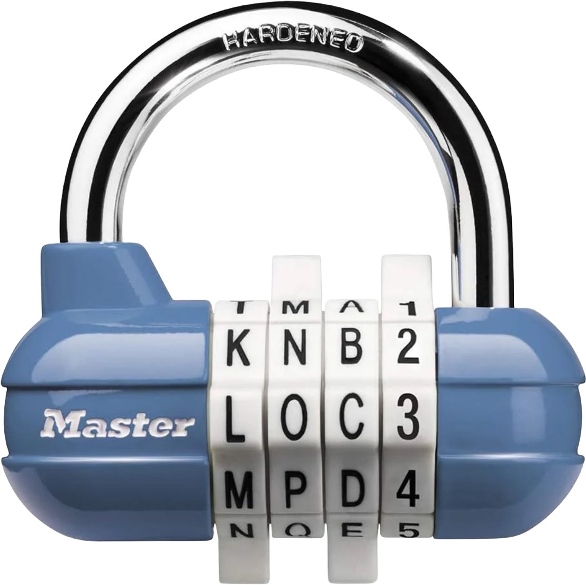 Hangslot Cijfer-Letter Combinatie 64 mm - MasterLock 1534EURD - Blauw