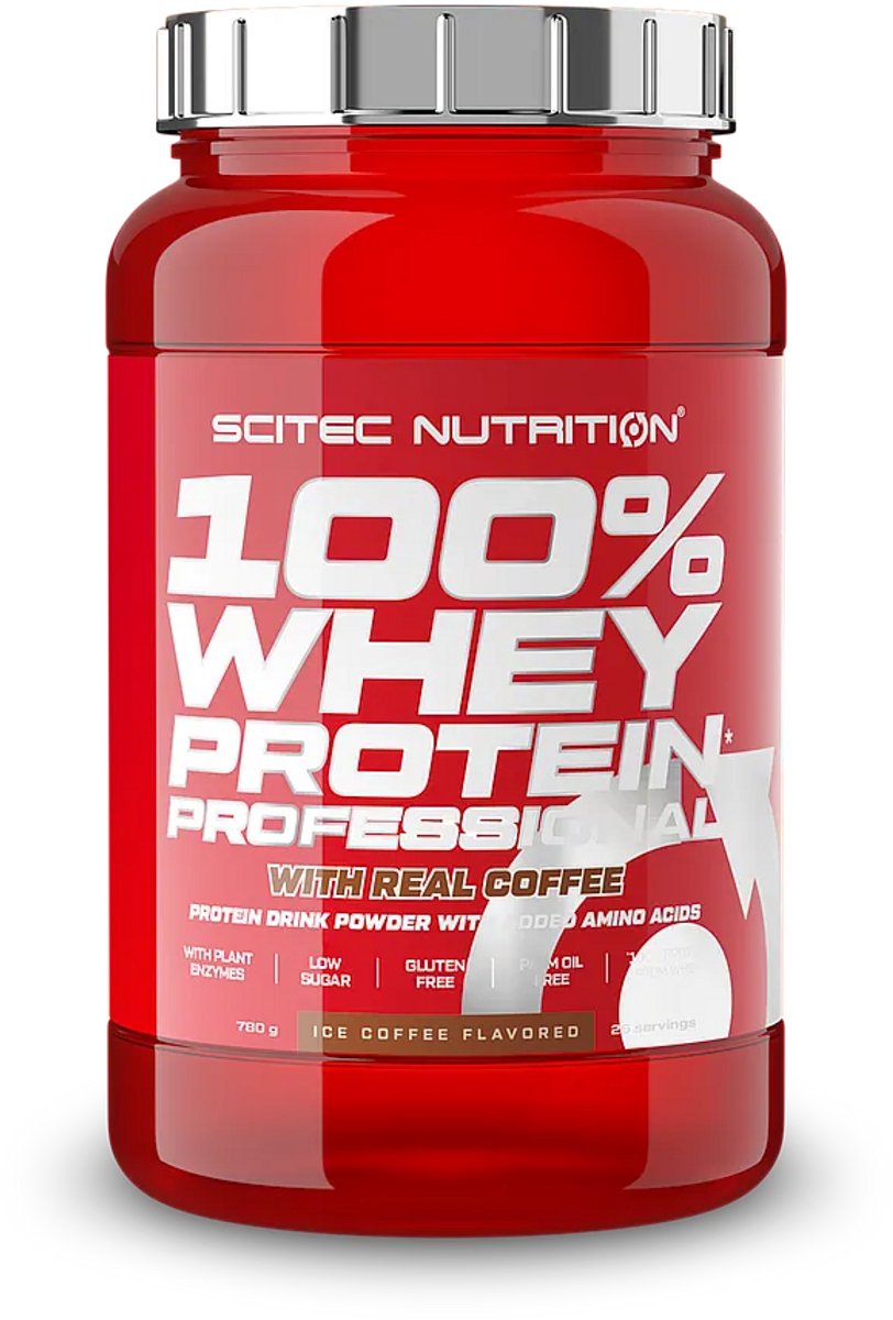 Scitec Nutrition® - 100% Whey Protein Professional (780 gram - Ice Coffee) - Koffie - 26 eiwitshakes - Premium proteine poeder - eiwitpoeder met aminozuren