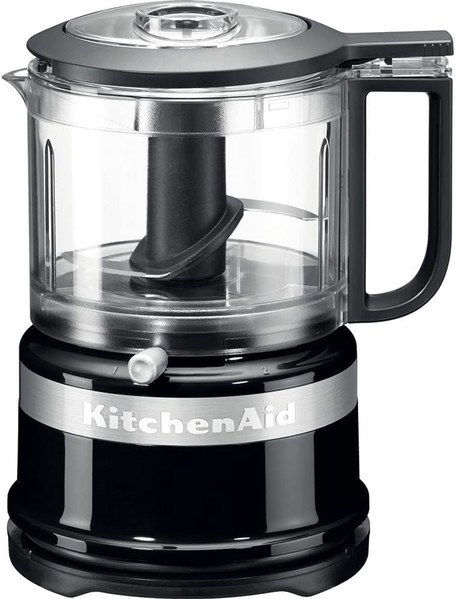 Mini Hakmolen - Elektrische Keukenmachine - 830 ml - 240 Watt - Roestvrijstalen Mes - 2 Snelheden - Pulse Functie - Snoeropslag - Voor Groenten - Fruit - Kruiden - Noten - Sauzen - Dressings - Zwart