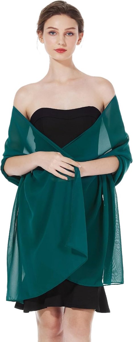 Chiffon Sjaal En Wraps Lichtgewicht Sjaals Gestolen Zijde Gevoel Sheer Cover Up Voor Vrouwen Zomer Bruiloft Bruidsmeisjes Avond
