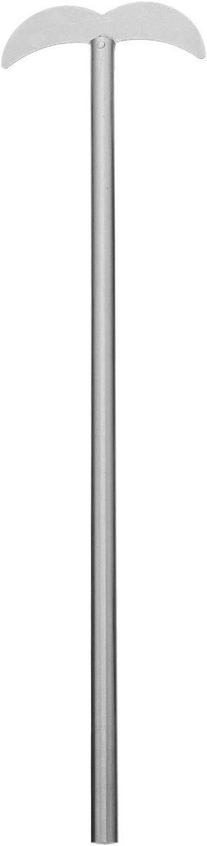 Roerstaafjes Roestvrij Staal - Roerpeddel Laboratorium - Dranken Mengen - Duurzaam Praktisch Hulpmiddel - 26 cm - Zilver