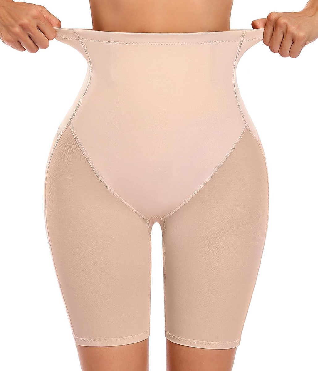 Girl Slankheidsgordel voor dames, hoge taille, ultra-verstevigend, shapewear, vormend, platte buik, buikcontrole, naadloze shorts, onzichtbaar