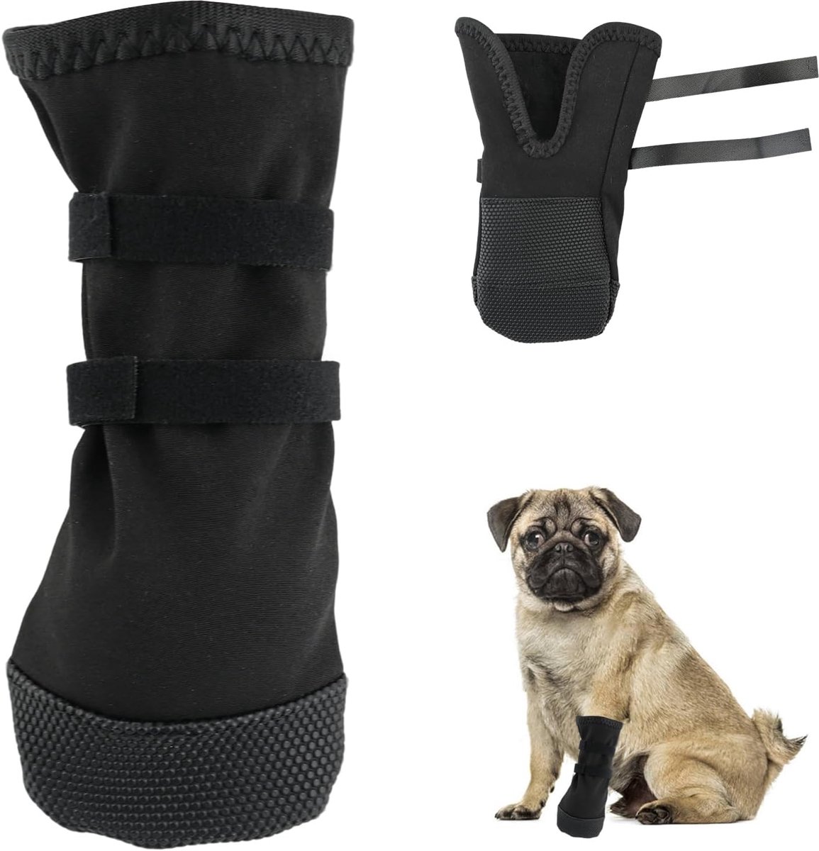 Schoenen, hondenschoenen, pootbescherming outdoor, hondensokken, antislip en likbescherming, Dogs Recovery Boots voor het stoppen van likken, grote honden, binnen en buiten, voor