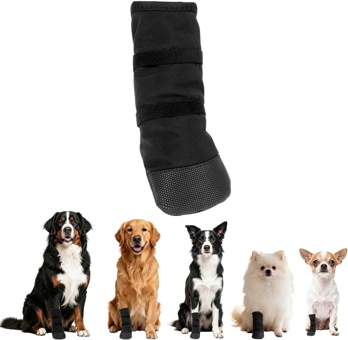 Schoenen met pootbescherming, antislip, likbestendige hondensokken voor buiten, hondenschoenen voor herstel na verwondingen bij huisdieren,M