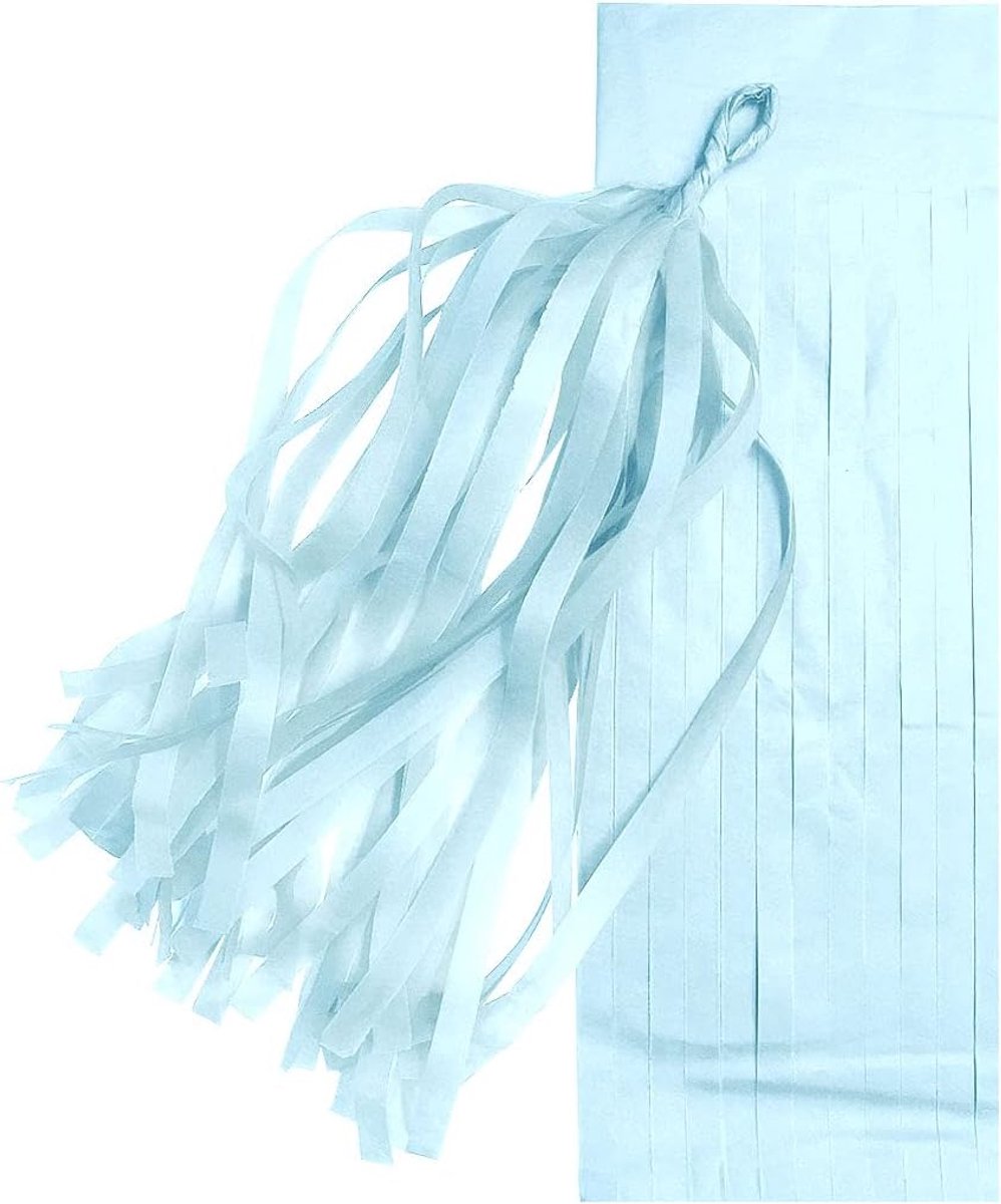10 Pack Kwastje Slinger, Papieren Kwastjes voor Bruiloft, Babyshower, Evenement en Feestbenodigdheden, Blauw
