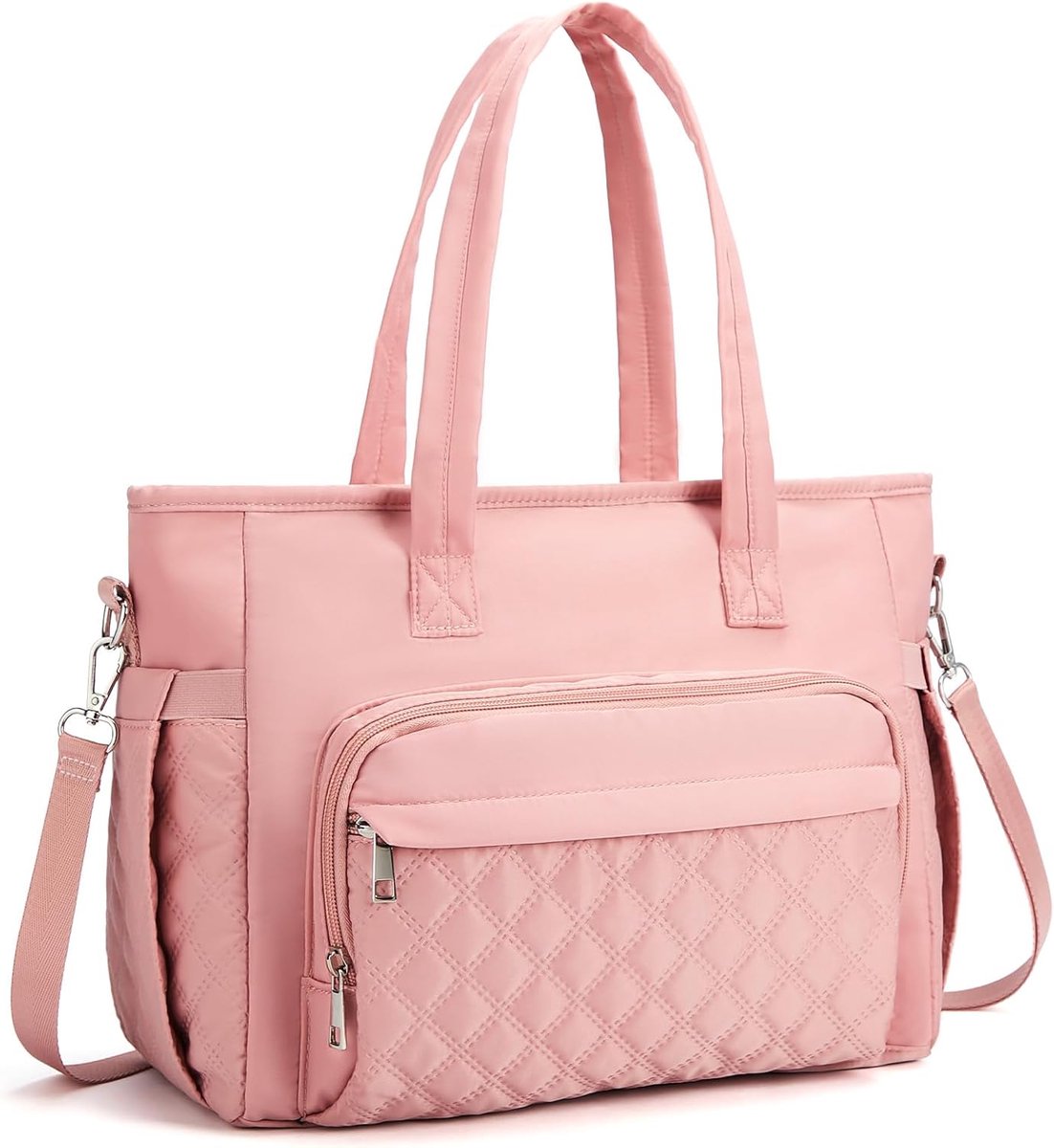 Lunchtassen voor vrouwen, 12L geïsoleerde lunchtas voor vrouwen en volwassenen met verstelbare schouderriem en flessenhouder, lunchtas voor dames, voor werk, picknick, camping, strand