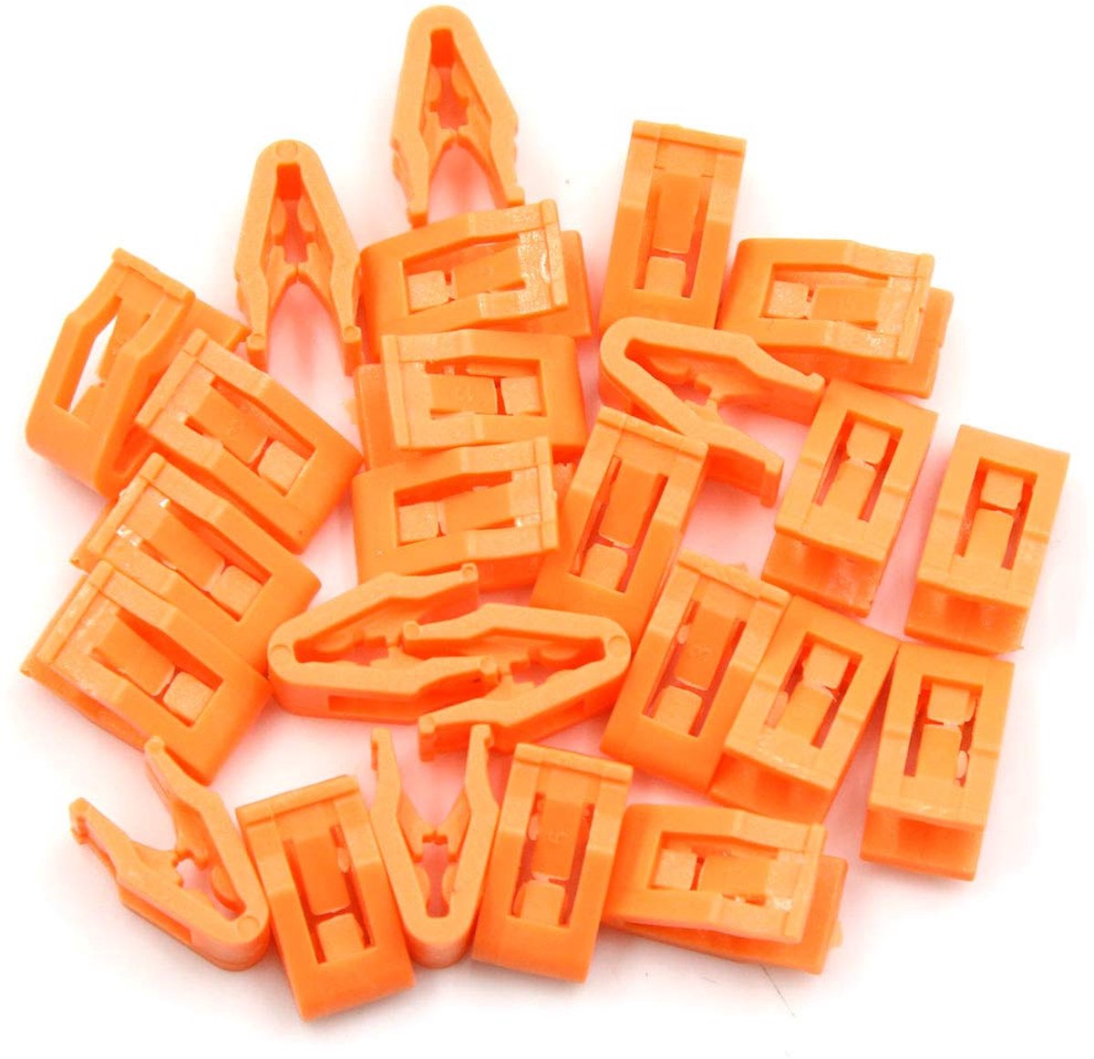 sourcing map 25stk. Oranje Auto Console Houder Dashboard Vormen Bevestiging Clips