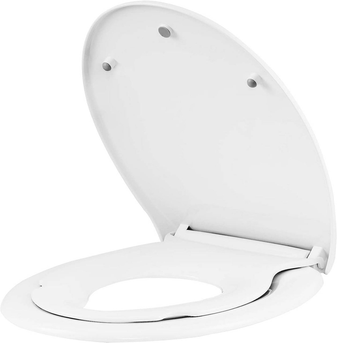 SureDeal® - Toiletdeksel - Kinderzitting - Toiletzitting - Zacht sluitmechanisme - Gezinnen - Snelsluiting - Wit