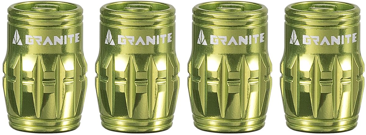 SnelShoppen - Granite Juicy Nipple Ventieldoppen met Ventielkernverwijderfunctie - Stofkapjes voor Fiets- en Voertuigbanden, Duurzame Aluminium Schrad