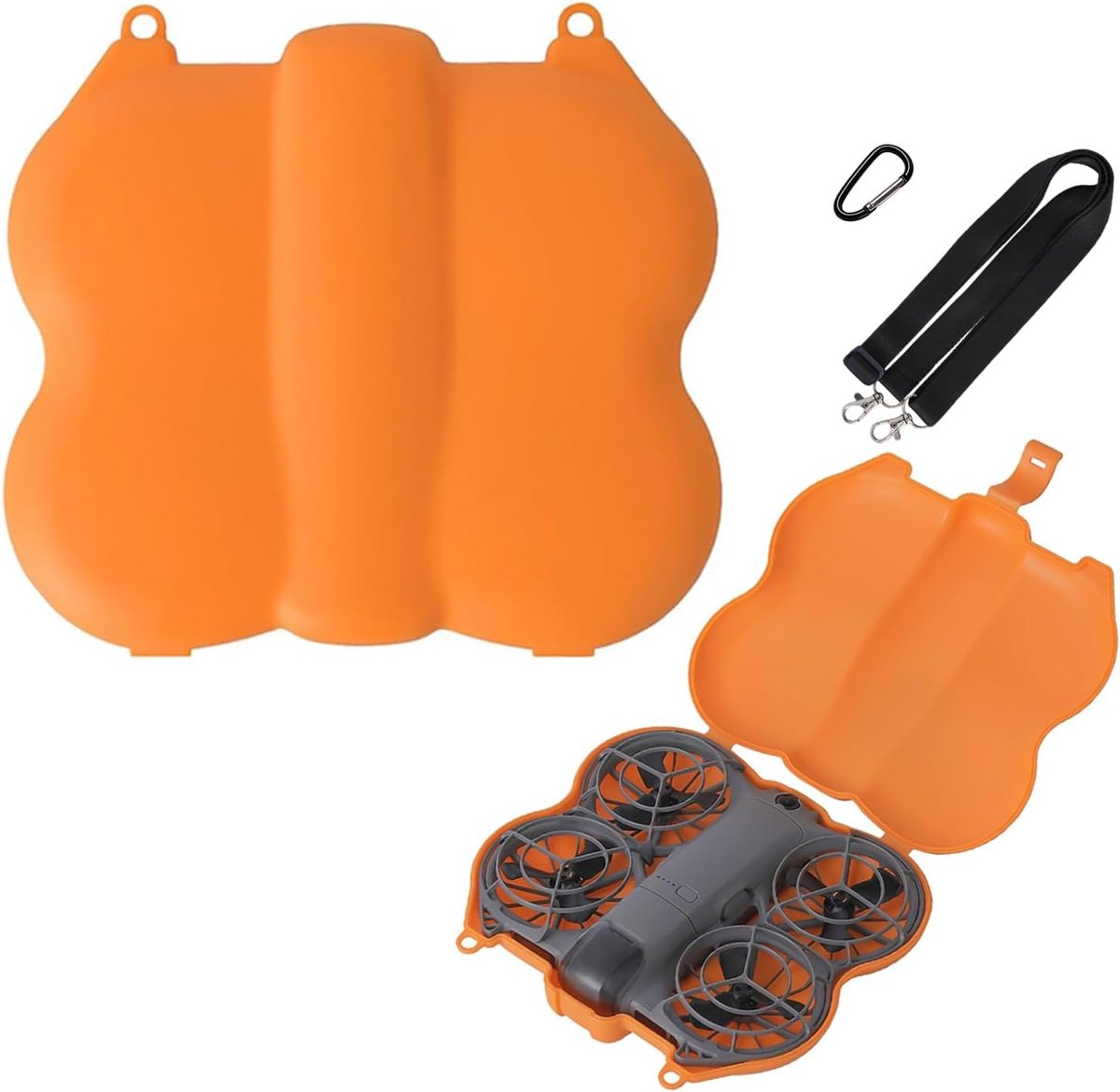 Tas voor DJI Flip drone, kunststof harde koffer, drone-beschermhoes, compacte opbergtas, accessoires voor DJI Flip, anti-botsing en krasbestendig, tas voor DJI Flip (oranje)