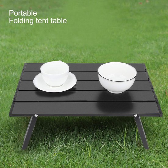Outdoor Vrijetijdstafel Draagbare Aluminium Barbecue Tent Theetafel Ultralicht Bureau met Campingtafel voor Salontafel Zwart Picknicktafels camping table van OutDoor — afbeelding 3